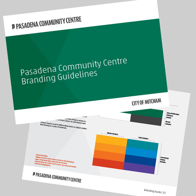 Pasadena Community Centre Branding